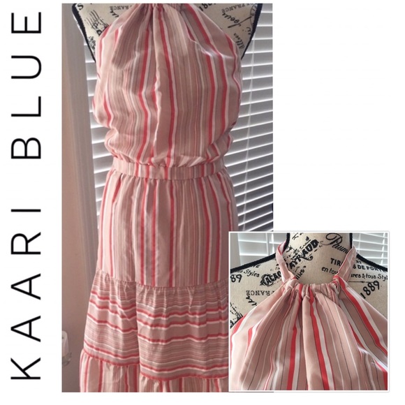 Kaari Blue Dresses & Skirts - 🆕 NWT Kaari Blue Striped Halter Dress